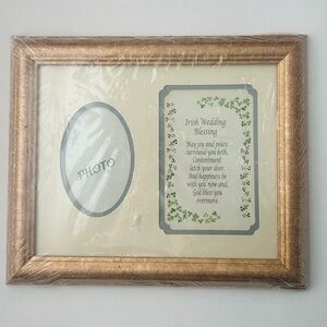 Gold Framed Irish Wedding Blessing Photo Frame